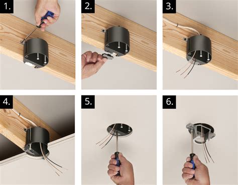 wiring a light without electrical box